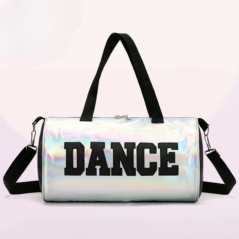 Children Dance Bag Ballet Ethnic Latin Laser Women Shoulder Bags Pink Handbag Cartoon Dance Bags for Girl Class Bags