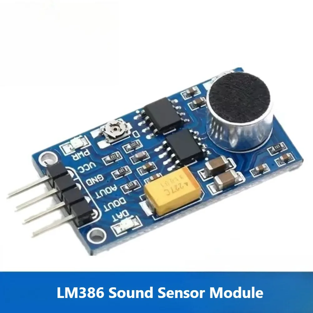 

Sound Sensor Module LM386 Voice Control Detector Board for Arduino Smart Home IoT DIY Project Science Experiment