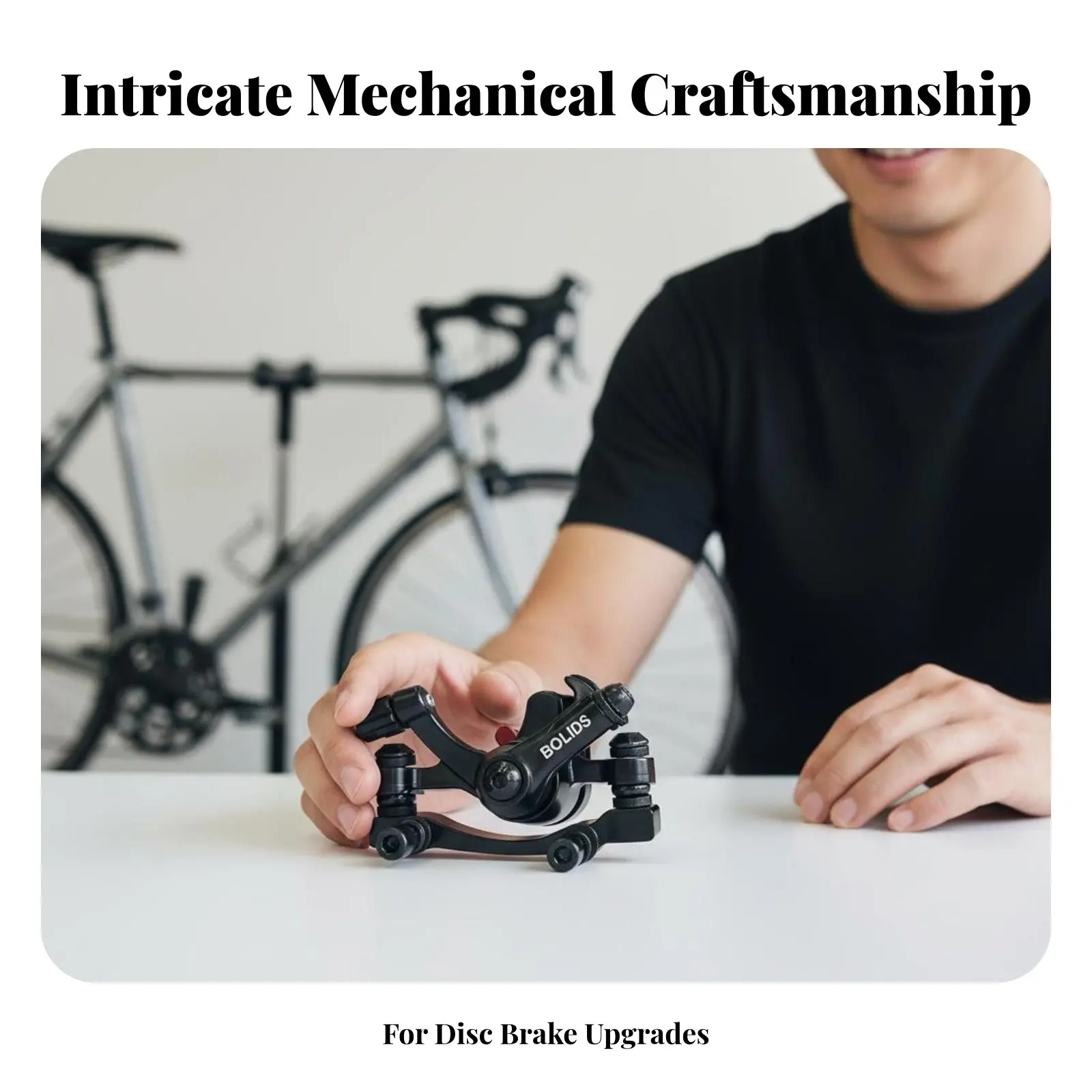 Pinza de freno para bicicleta de montaña, pastillas reemplazables, pinza de freno de disco para bicicleta de montaña, duradera y ligera para ciclismo de montaña