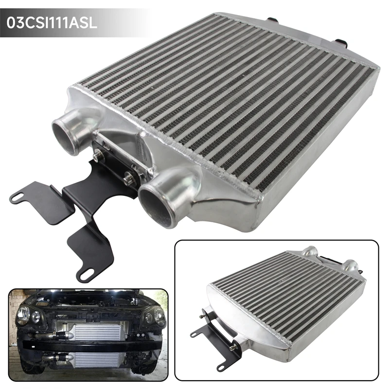 Uprated Front Mounted Intercooler For Skoda Fabia Seat VRS 1.9 PD130 Ibiza Mk4 1.8T/ VW Polo GTI 1.8T Models TDI Black/Silver