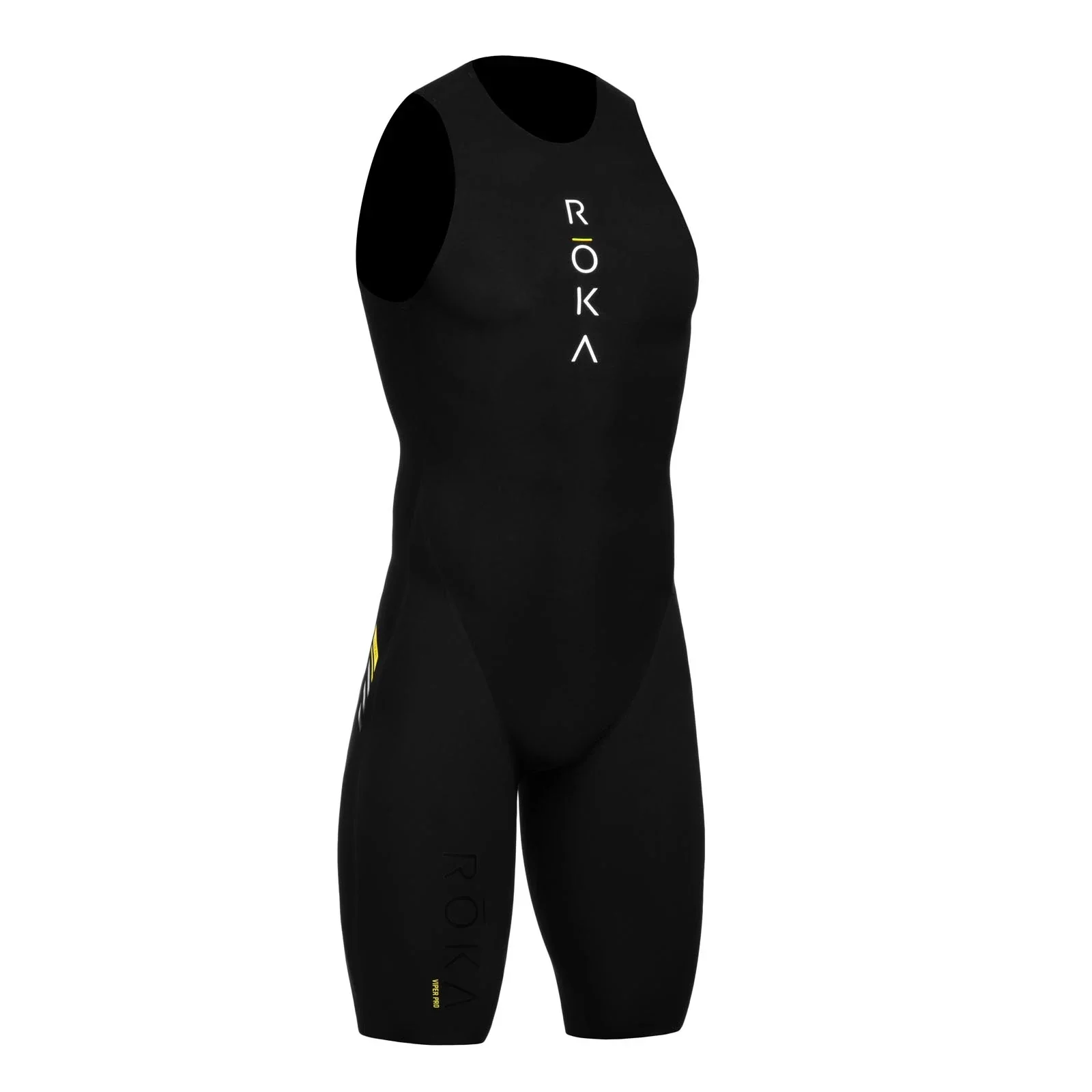 

Roka New Men's Triathlon Swimskin Sleeveless Jumpsuit Bike Mtb Pro Team Arena Race Trisuit Swimming Running Speed Triple Suit