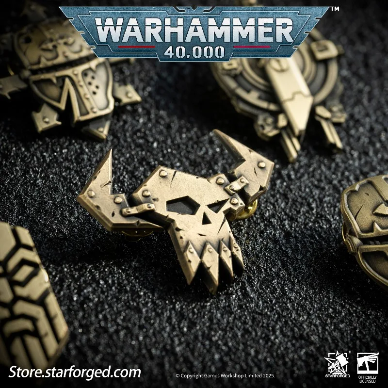 Starforged Warhammer 40K juego periférico genuino Xenos faccción Pin colección niños ropa broches Hobby coleccionables regalos