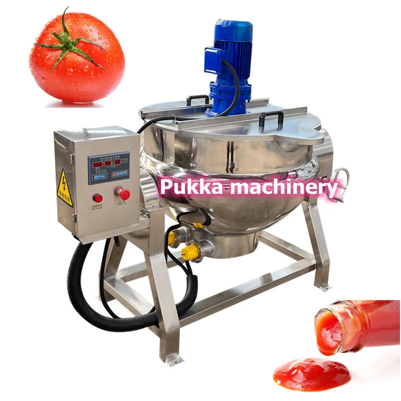 Electric Jacketed Kettle Jacketed Kettle Electric Industrial Electric Cooking Mixer Machine