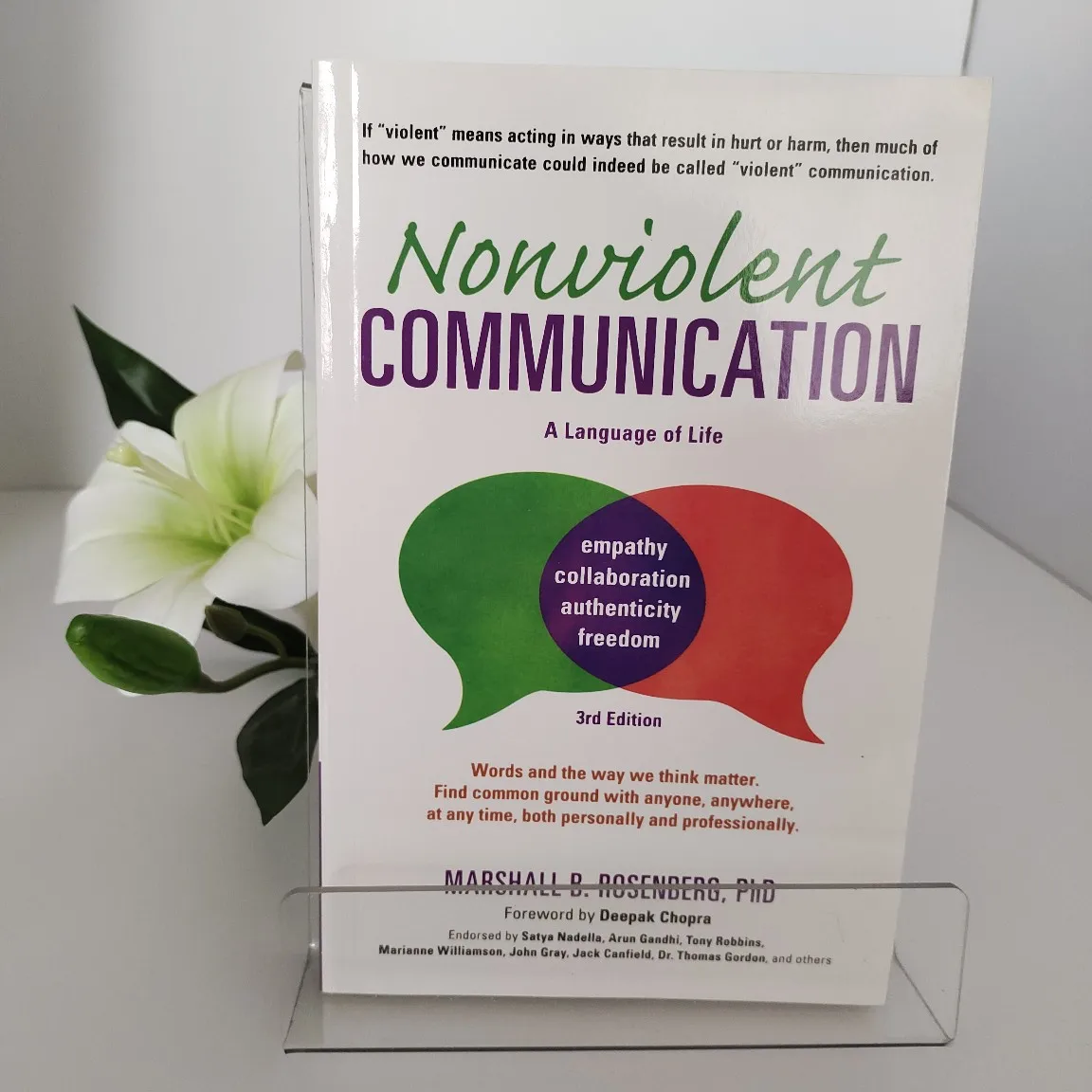 Nonviolent Communication Self Help Book, A Language of Life for Empathy & Collaboration English Book