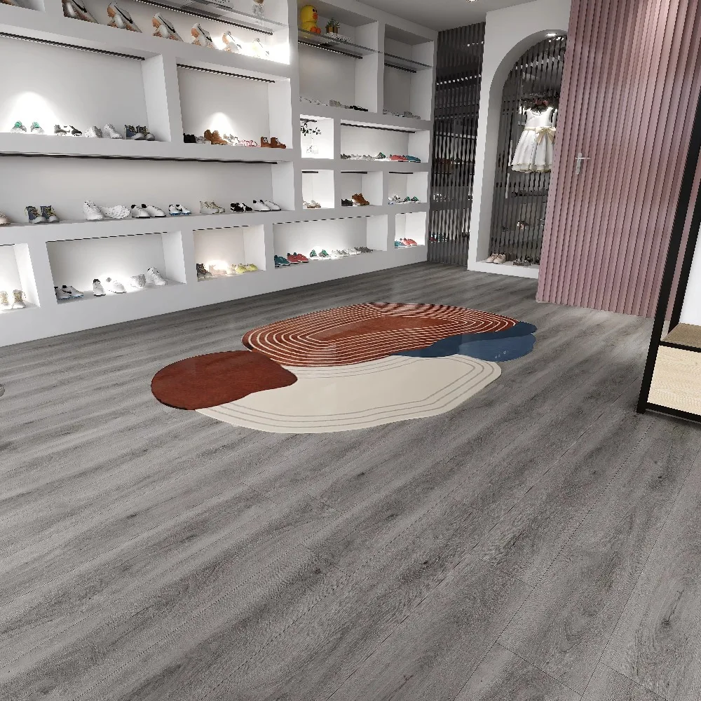 Versão personalizada cor moda durável 7 polegadas x 49 polegadas padrão de mármore raspado à mão piso de plástico