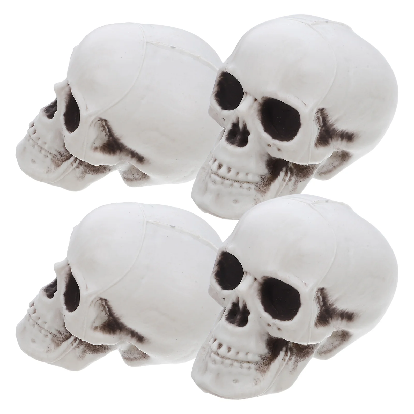 

Skull Props Halloween Decor Decorate Miniature Head Statue Car Accessories