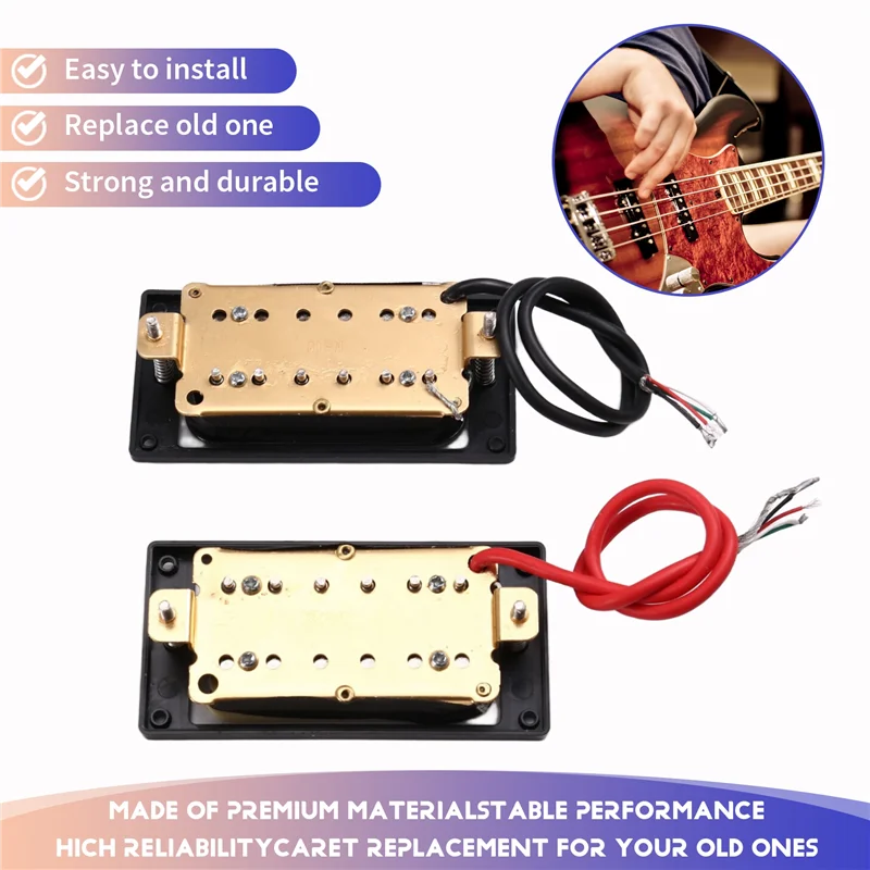 

A89E-Complete Set Of ST/LP Standard Neck And Bridge Humbucker Pickups For Electric Guitar