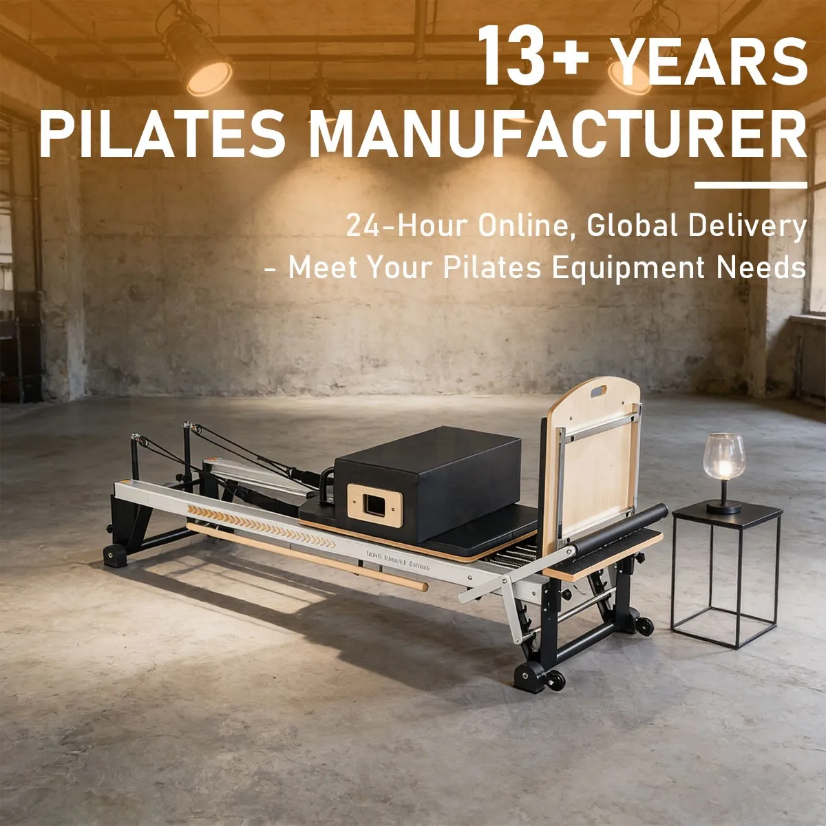 Space-saving Perfect Physique Shaping Aluminum Pilates Reformer for Posture Correction Training