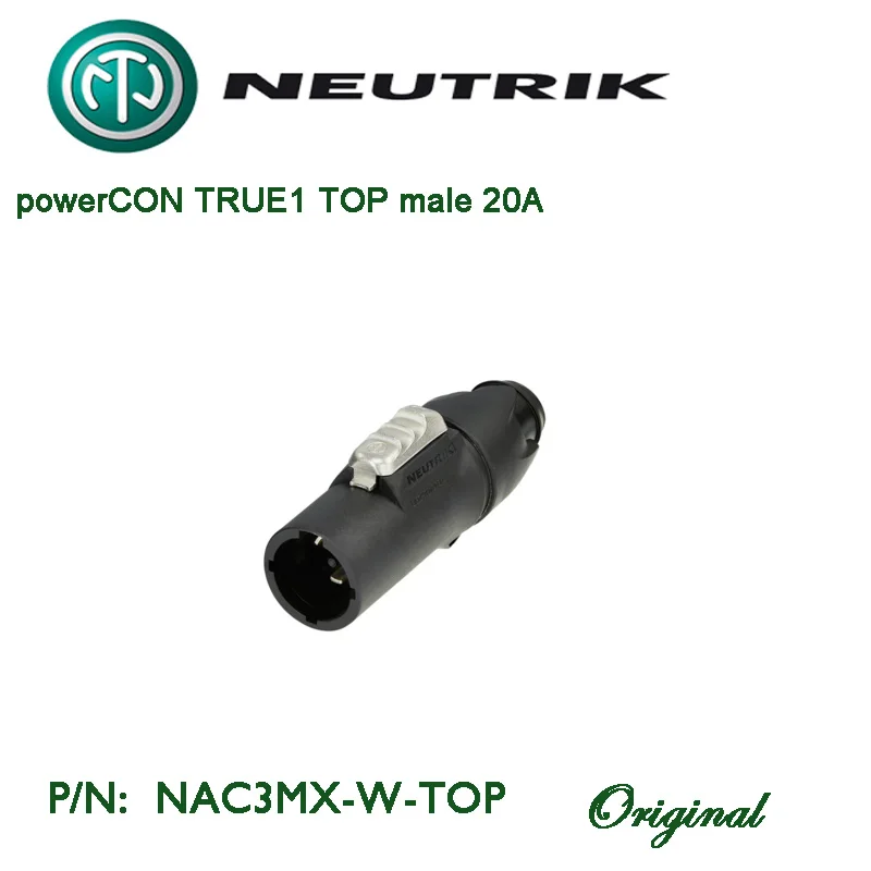 Swiss made Neutrik Original powerCON TRUE1 TOP NAC3MX-W-TOP male plug waterproof IP65 Lockable 16 A single phase connector (US