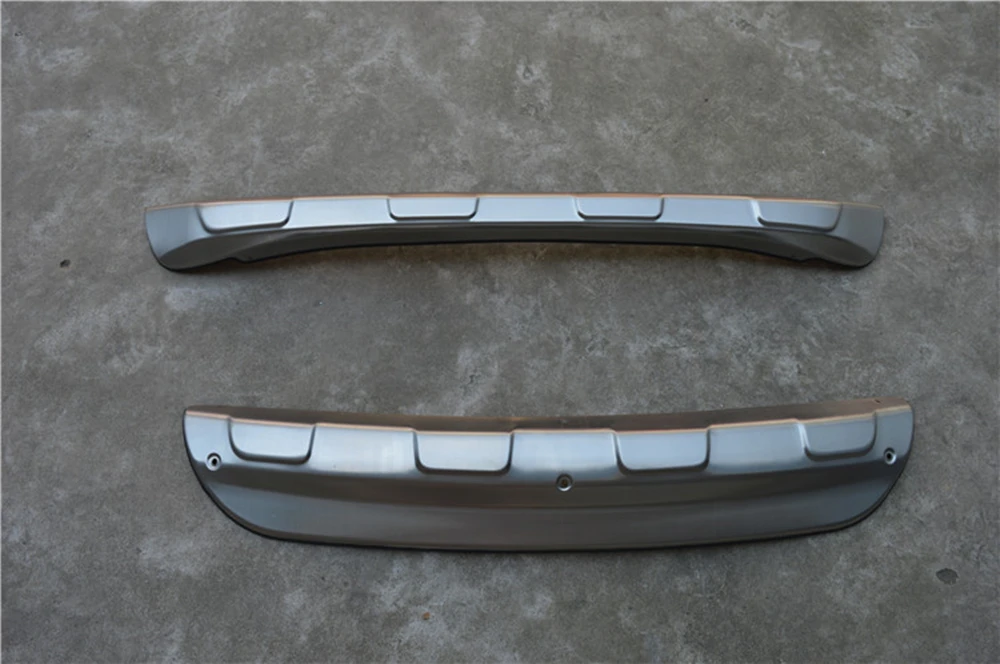 Stainless Steel Tow Mud Fender Cover Panel Front Spoiler+Rear Bumper Diffuser Guard Skid Plate Lip For Mazda CX-5 CX5 2012-2016