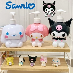 Sanrio Kuromi Dispensing Bottle Refillable Bottles Push-type Bottling Push Down Empty Cartoon Travel Dispenser Shampoo Bottle