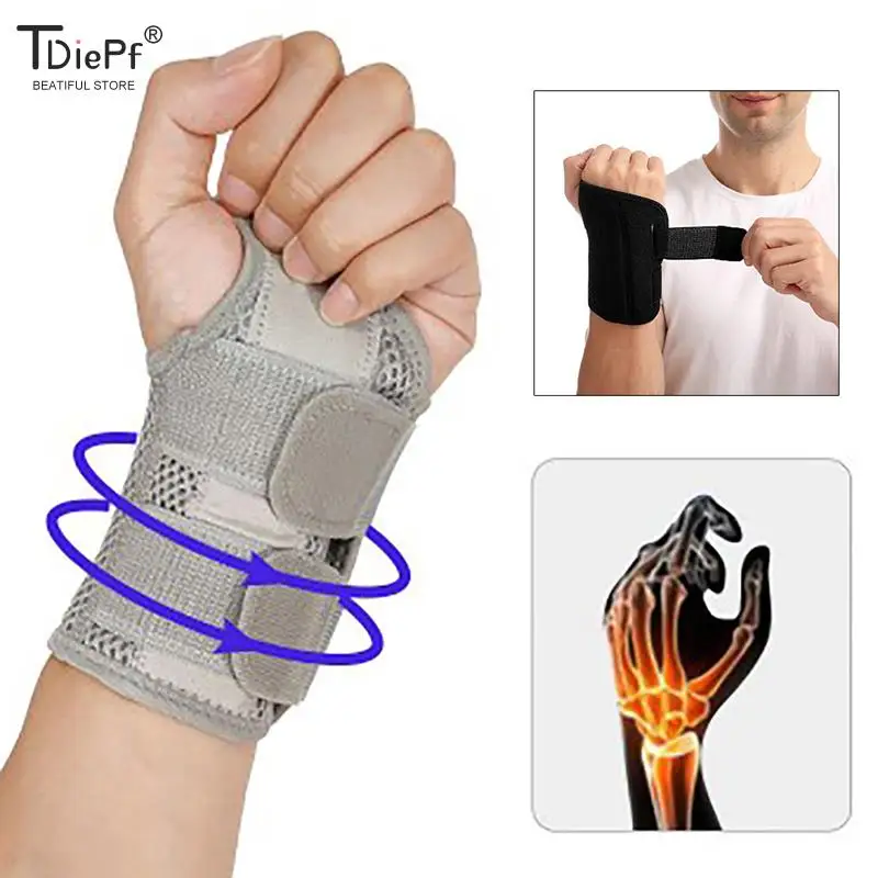 1pcs Elastic Carpal Tunnel Wristbands Exercise Wrist Protector Brace Support Hand Left Right Bowling Drawing Mouse Keyboard Gym