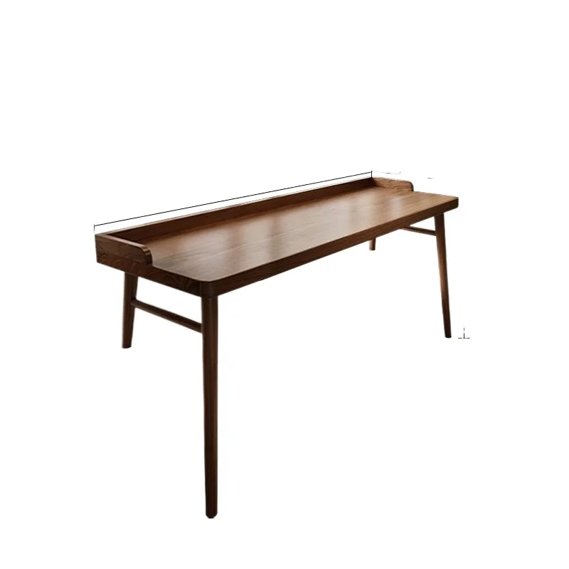 

Solid wood bay window desk bay window table special study table half bay window bedroom computer table high and low foot balcony