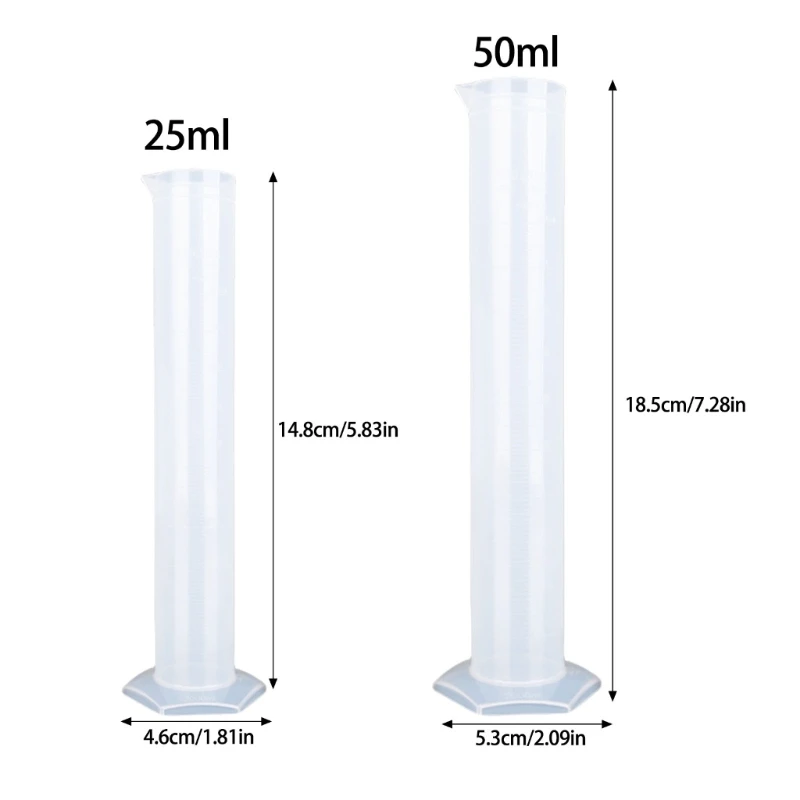 8 ชิ้น/เซ็ต 10-2000ml กระบอกสูบกระบอกสูบชุดฐานหกเหลี่ยมอุปกรณ์ Lab สำหรับการทดลองวิทยาศาสตร์