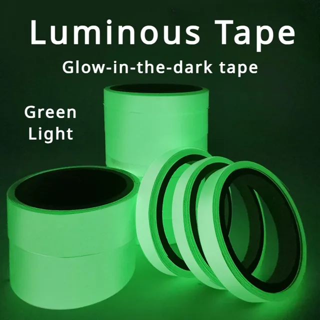 YX Luminous fluorescencyjna noc samoprzylepna świecąca w ciemności taśma samoprzylepna bezpieczeństwo bezpieczeństwo dekoracja wnętrz ostrzegawcza taśma klejąca