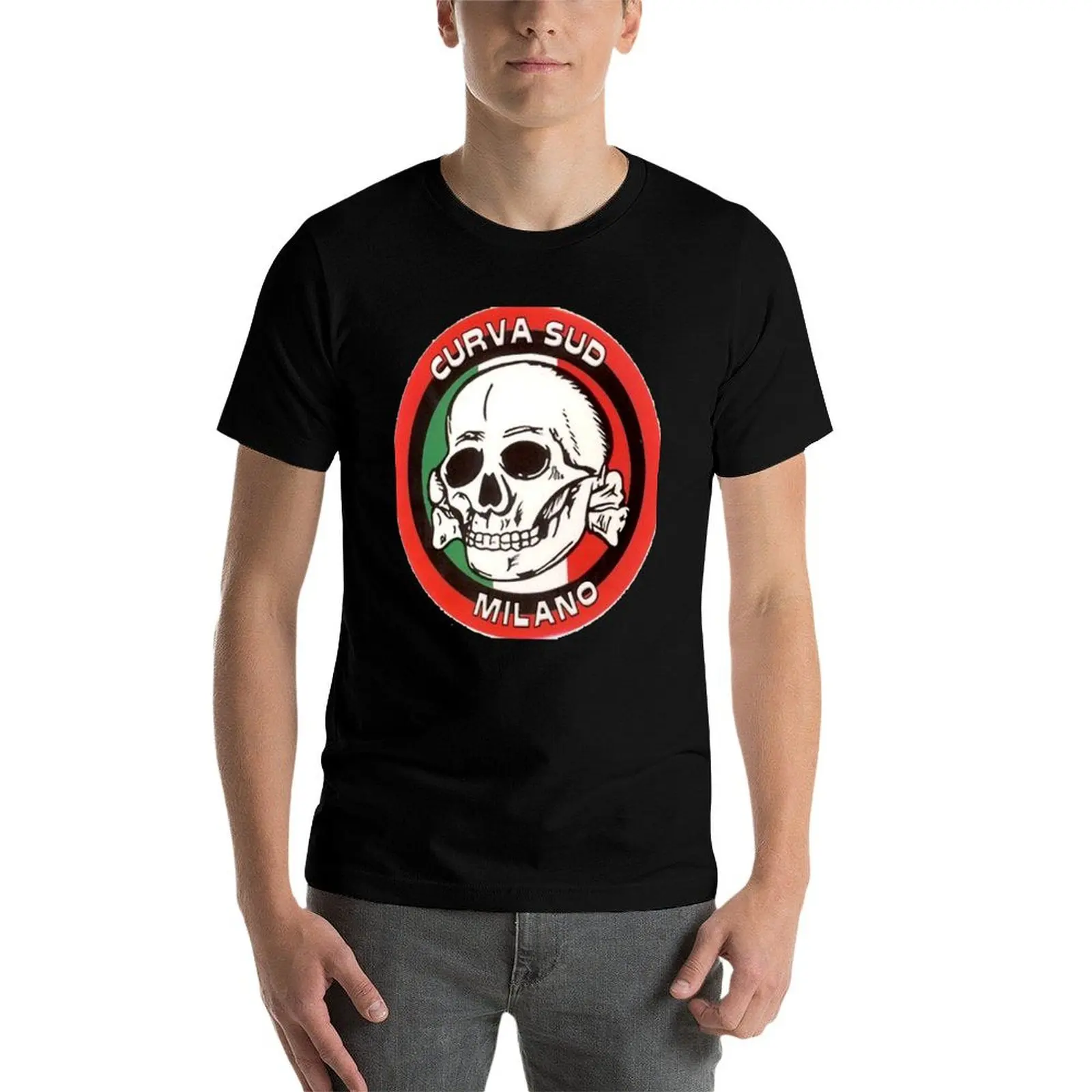 T-shirt graphique pour homme, haut humoristique et personnalisé, curva sud milano