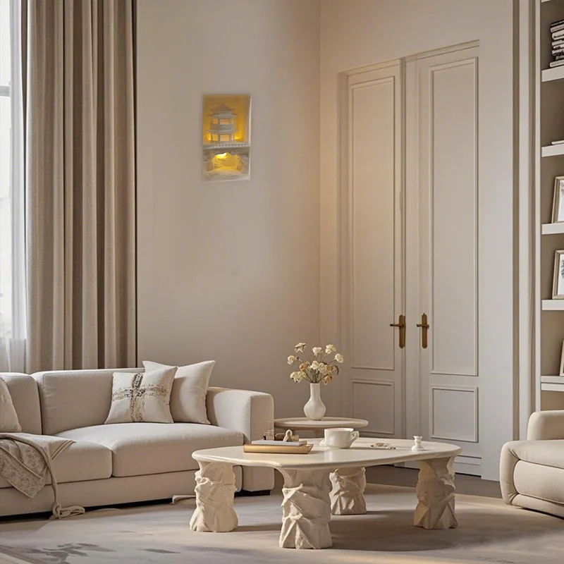 Gypsum wall  Embedded staircase corner lamp Bedroom corridor corner lamp Induction niche Embedded lamp Corner night