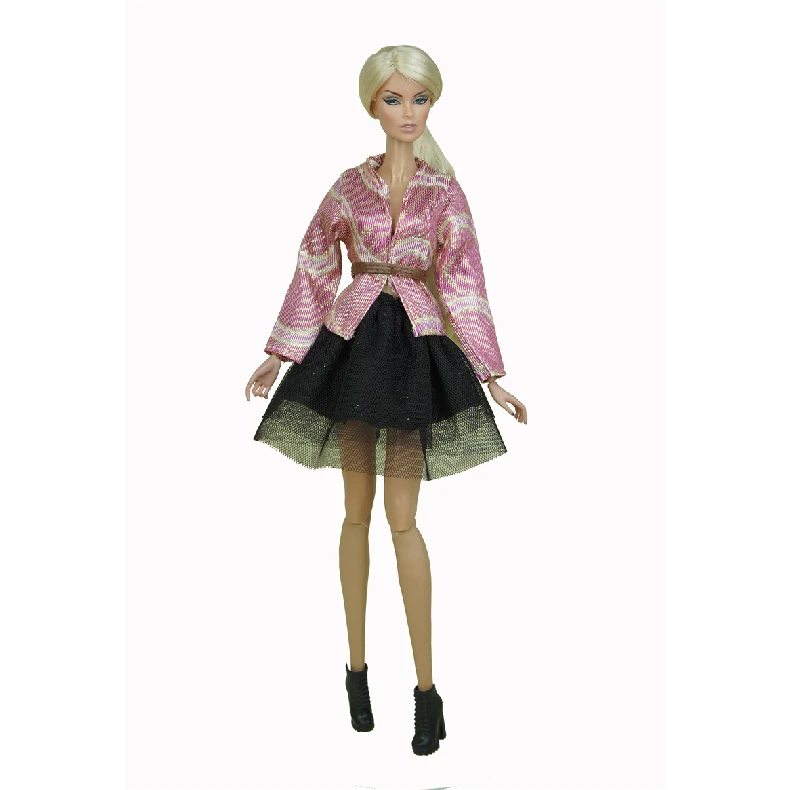 12 Zoll 30 cm Puppenkleidung, handgefertigt, lässiger Stil, Puppen-Outfit, geeignet für BJD-Puppen, modisches Kostüm-Set, Kawaii, Hauspuppe, DIY-Spielzeug – Detail 19