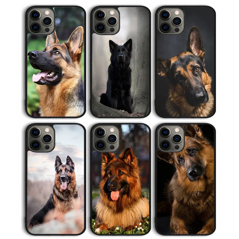 German Shepherd Dog Phone Case Back Cover for iPhone 16 15 SE2020 14 13 11 12 Pro Max mini XS XR X PlusS Shell Coque