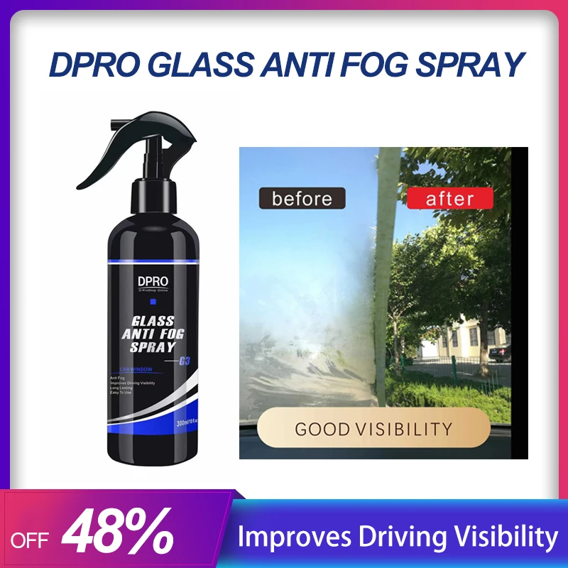 Dpro 100/300ML Anti-fog Spray Glass Coating Agent Window Waterproof Anti-rain Hydrophobic Coating Windshield Anti Mist Paint