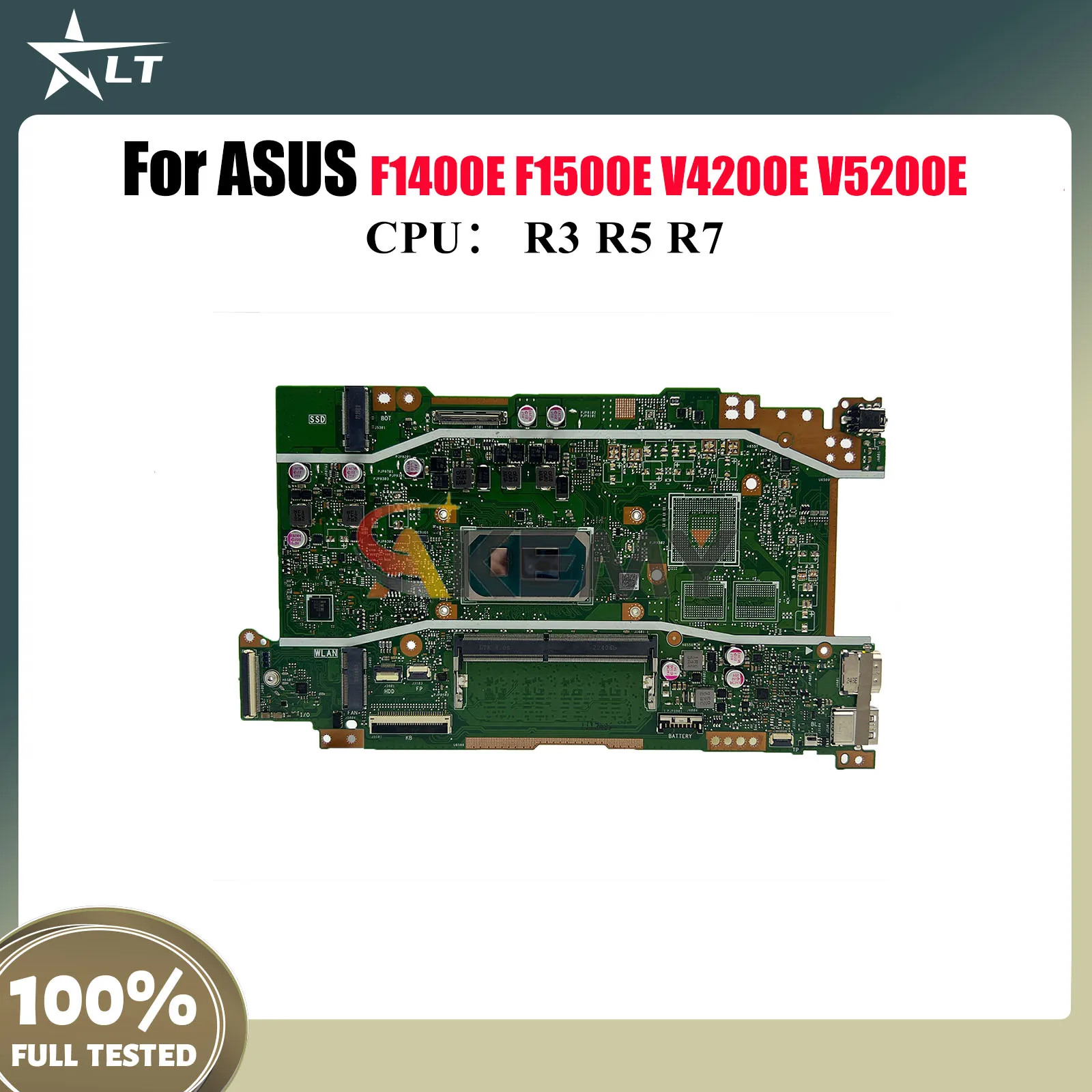 

Материнская плата для ноутбука X515EA для ASUS VivoBook X515EA F1400E V5200E V4200E X515EP X515E F1500E X515EQ с процессором R3 R5 R7