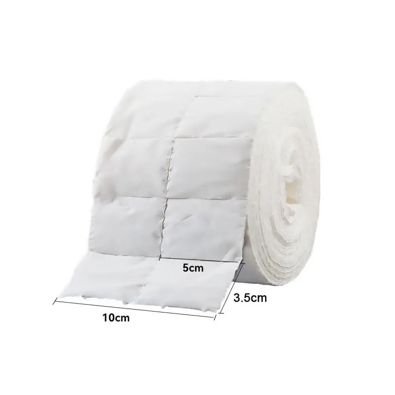 300 قطعة مسمار مسح وسادات قطنية مسمار مانيكير نقع مسمار الفن تنظيف مانيكير أداة مزيل طلاء الأظافر الأنظف ورقة لفة صغيرة