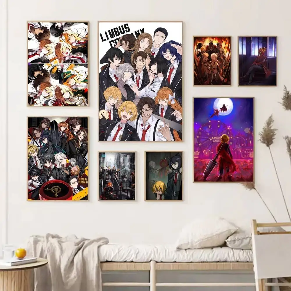 Anime Popular Game New L-Limbus C-Company Poster Self-adhesive Art Waterproof Paper Sticker Coffee House Bar Room Wall Decor