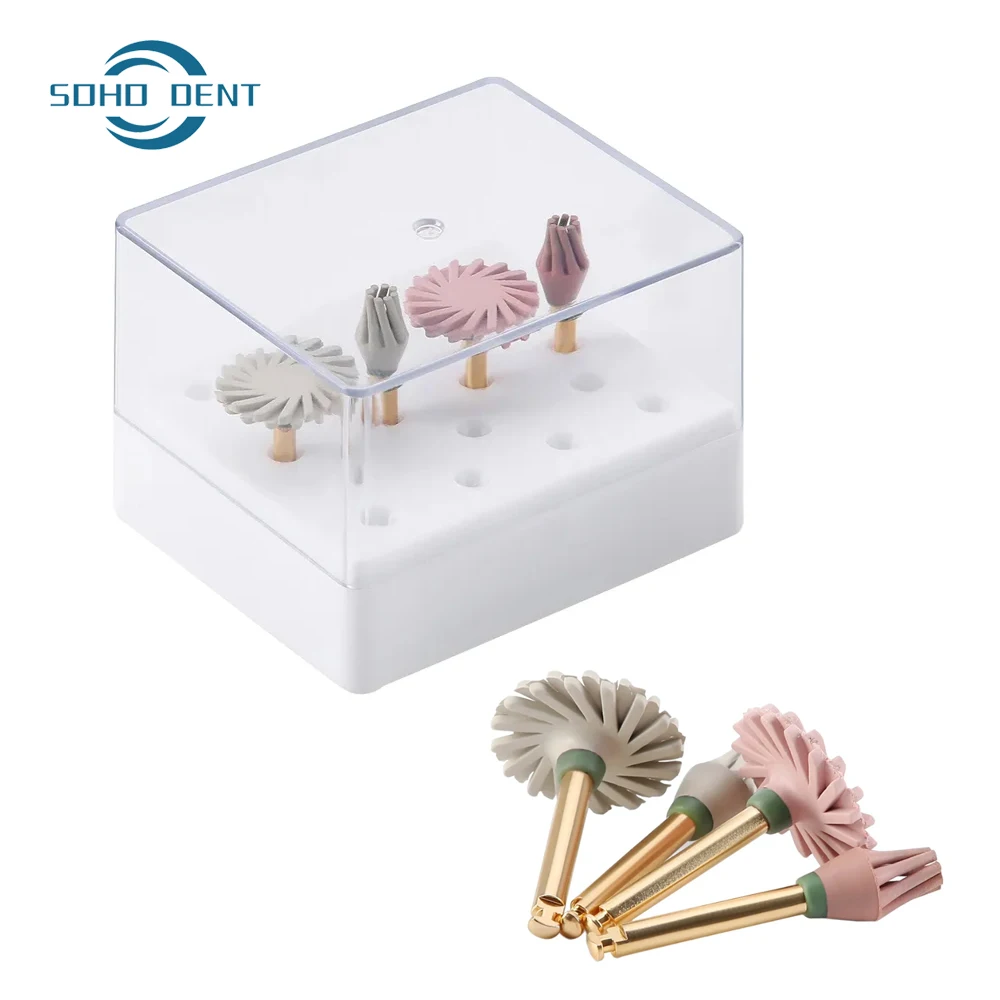 

4Pcs/Set Dental Composite Polishing Wheel Kit High-Gloss Polishing Disc Silicone Polisher Dentistry Tools