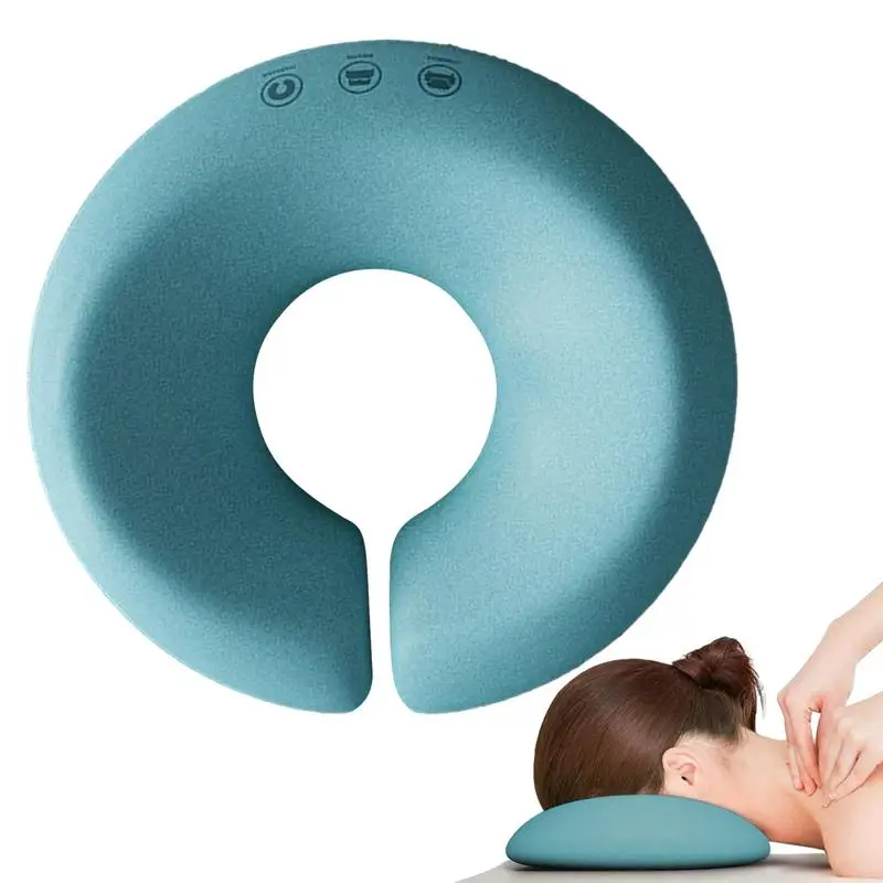 Almohada de masaje facial Suave para mujer, cojín con forma de U para SPA, 1 piezas