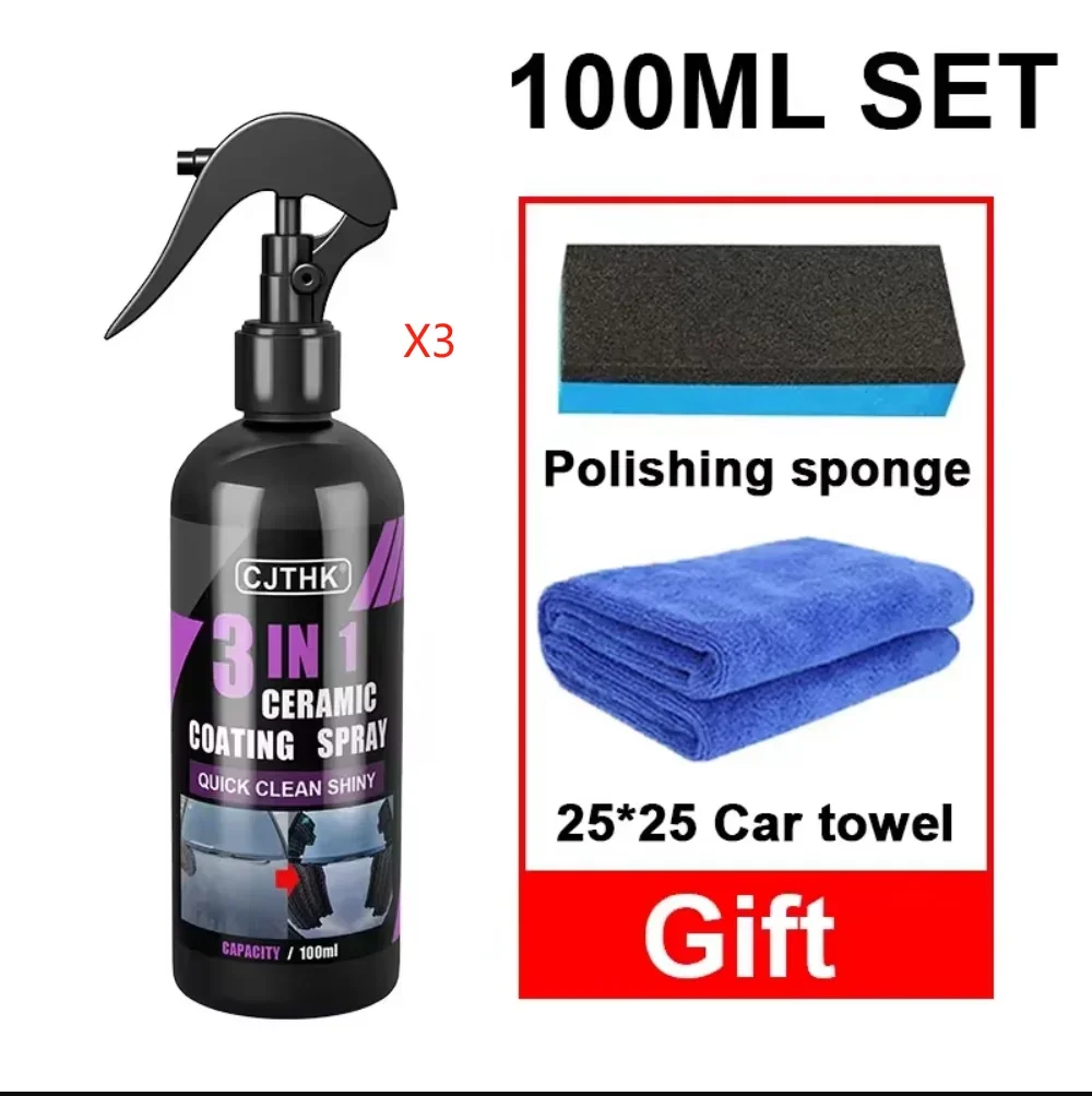3 In 1 Auto Keramik Beschichtung Spray 100 ml Auto Nano Keramik Beschichtung Auto Nano Spray Auto Kratzer Reparatur Körper verbindung Kratzer Reparatur