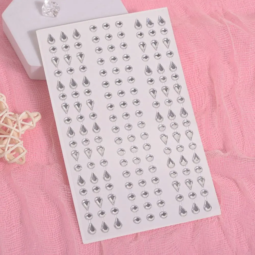 

Fashion 3D Face Jewelry Stickers Colorful Glitter Sequins Eyeliner Diamond Decals DIY Butterflies Disposable Tattoo Stickers