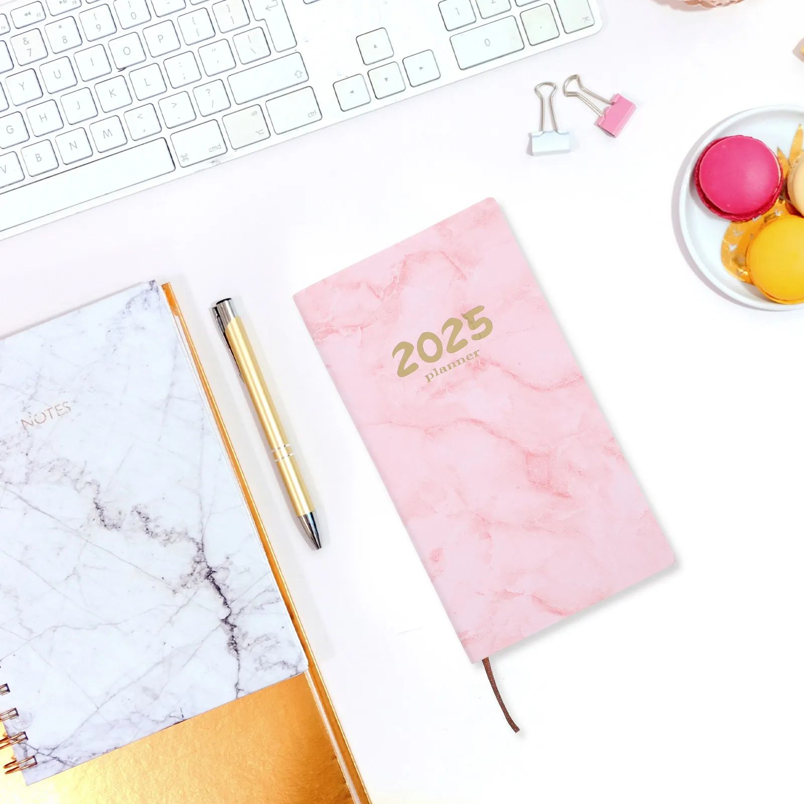 

Daily Planner Notebook A6 PU Cover Wear-Resistant Portable Organizer Notepad for Office School Journal Diary Daily Planner