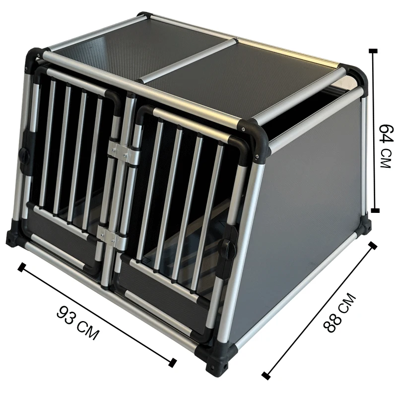 2026Dog Cage High Quality Aluminum cages portable in car transport Secure strong Crates Easy Assemble Breathable Enclosure