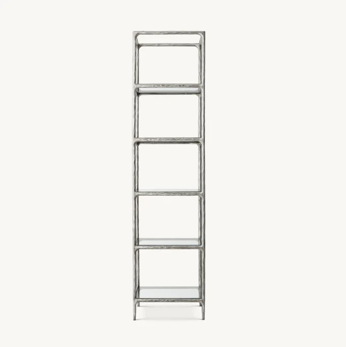 # Home Living Room Furniture Metal Frame Narrow Shelving
