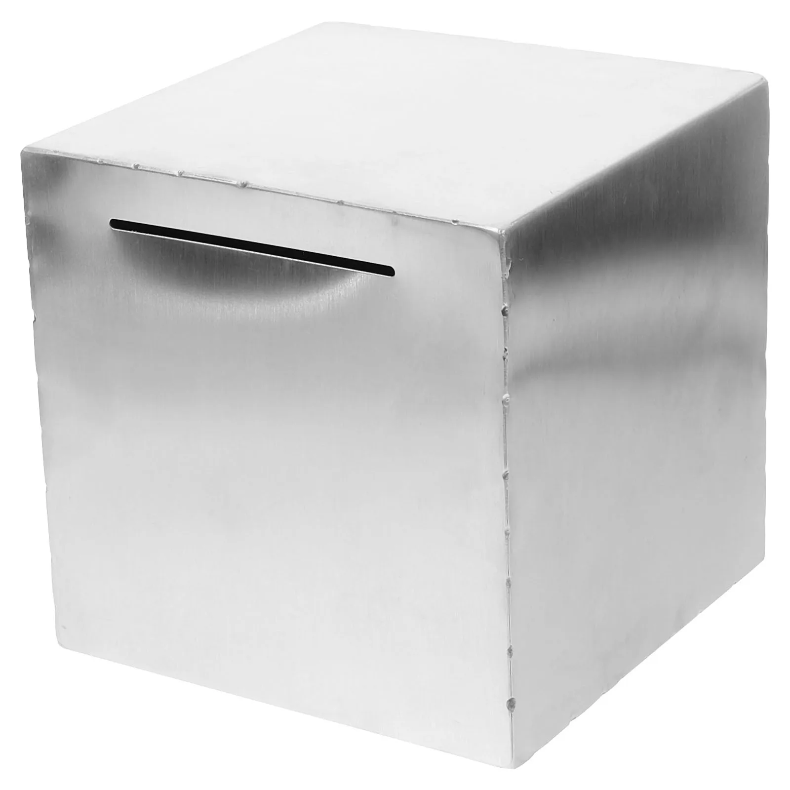 

Heavy Duty Stainless Steel Money Box for Adults Large Capacity Saving Jar for Coins Cash Desktop Organizer Home Office Room