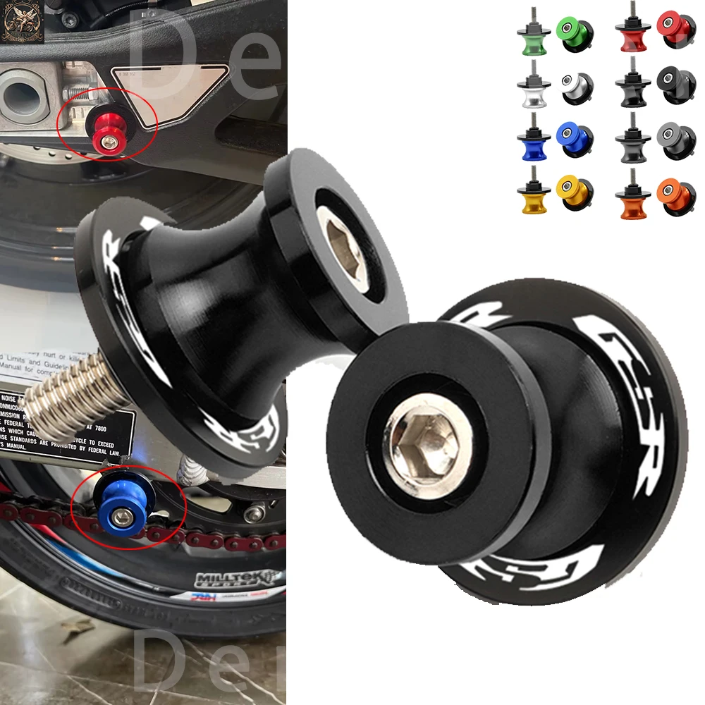 Forcellone Bobine Slider Supporto Viti Per Suzuki GSR 750 600 400 GSR400 GSR600 GSR750 Accessori CNC M8 1 Coppia Moto