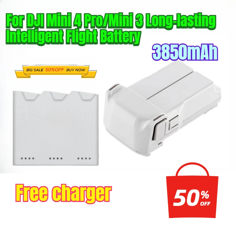 

3850mAh for DJI Mini 4 Pro/Mini 3 Long-lasting Intelligent Flight Battery