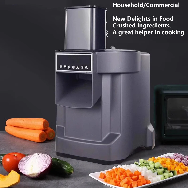 Commercial Vegetable Cube Cutting Machine Multipurpose Food Processor Vegetable Dicer Potato Slicer Shredder Cutter Machine