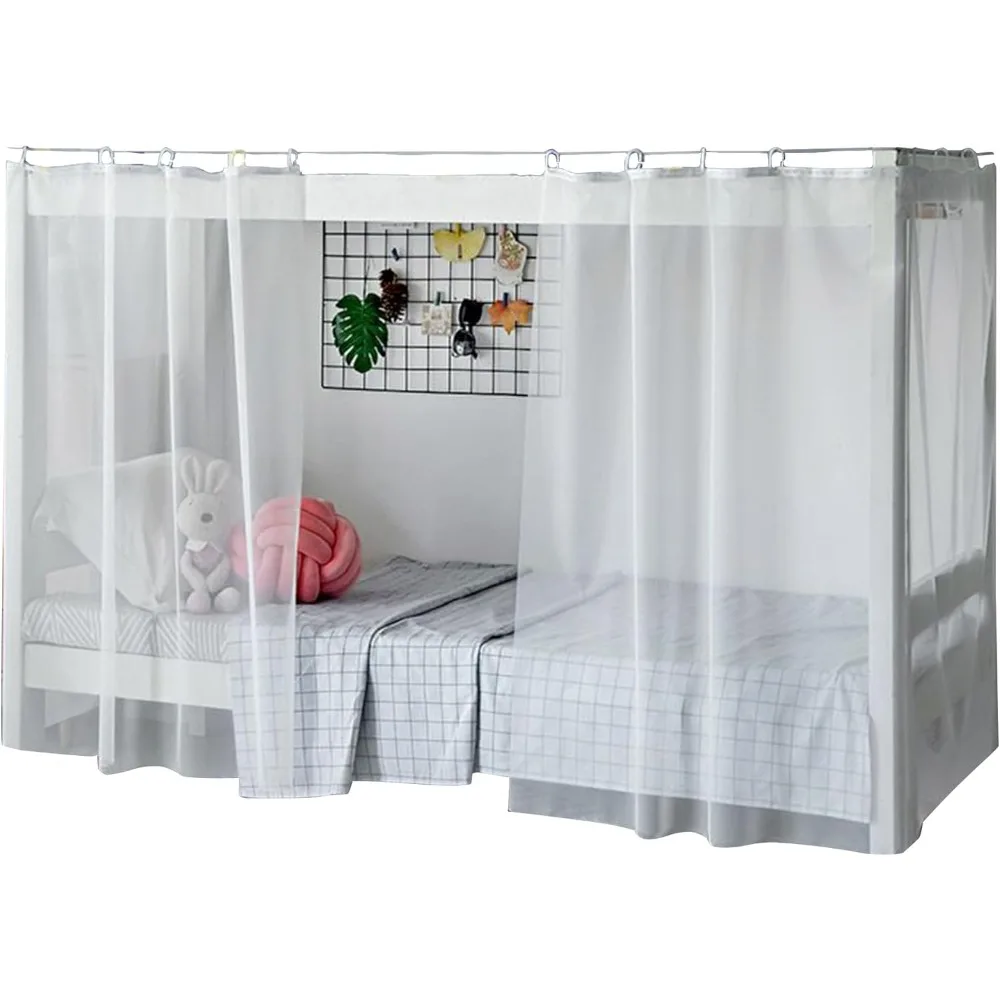 

beautiful gauze bunk bed curtains fine holes dormitory bunk bed mosquito net for bottom, 2 panels
