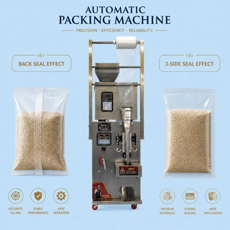Automatic Vertical 1-100g Black Pepper Mini-Bag Filling Vermicelli Candy Packaging Machine