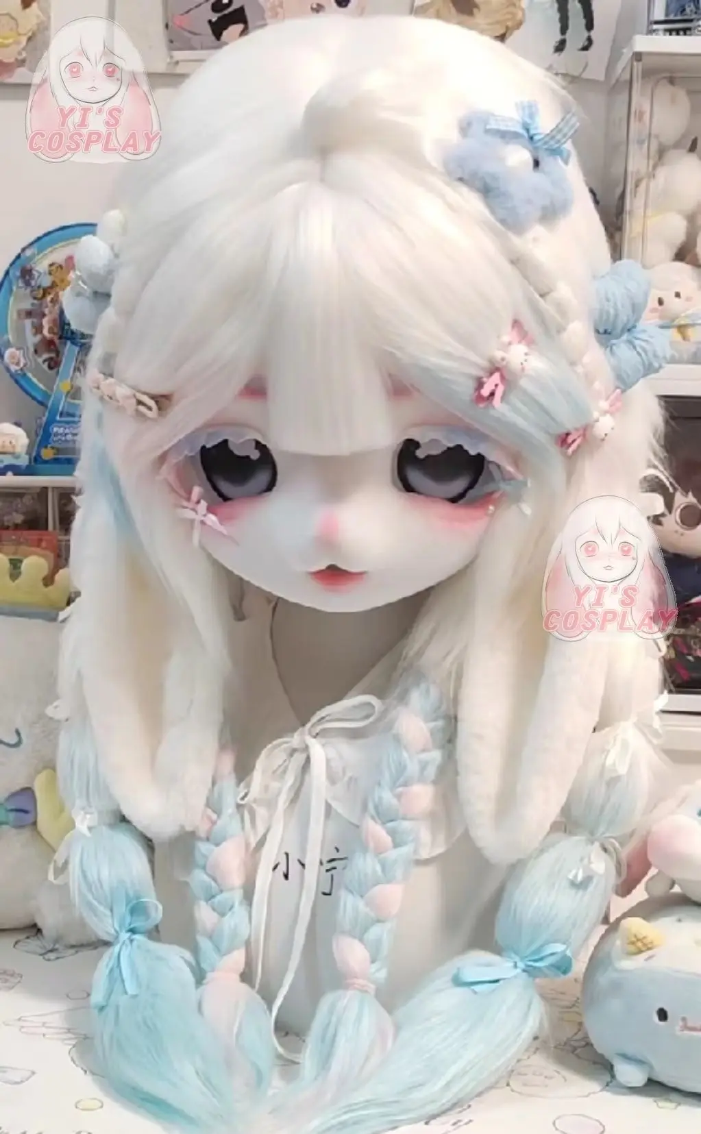 

Fursuit Head Handmade Yis cosplay Custom Furry head Kigurumi Head Cosplay Kemono Headsets Beast Customized Fursuit Kemono Head