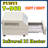 T-962 PUHUI Soldering Station Infrared IC Heater Reflow Solder BGA SMD SMT Rework Station Machine Wave Oven with Smoke Channel