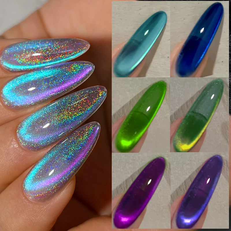 BORN PRETTY 10 ミリリットル猫磁気ジェルネイルポリッシュグリッター効果半永久ソークオフ UV ジェルワニスマニキュアネイルアートサロン