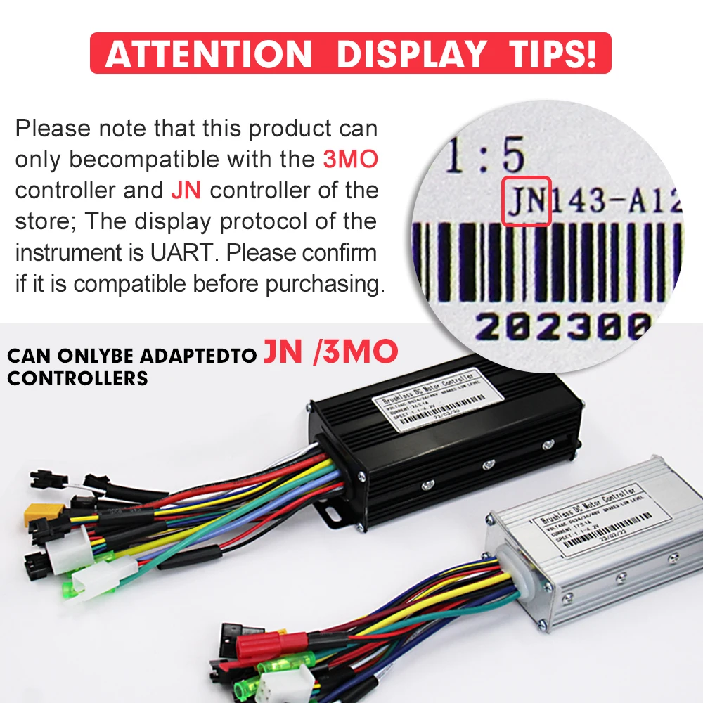 Ebike Display LCD UKC1 S866 Color Display 24V/36V/48V/60V/72V Waterproof/SM Plug For Electric Bicycle Bike Conversion Kit