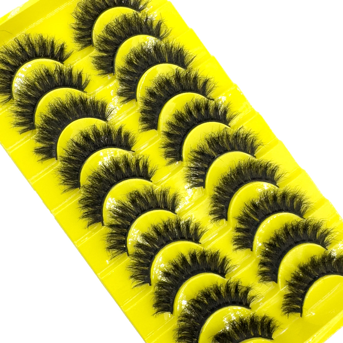 HBZGTLADFake cílios fofos dramáticos 3D cílios de vison falsos pacote de cílios longos de luxo encaracolado tira macia cílios postiços