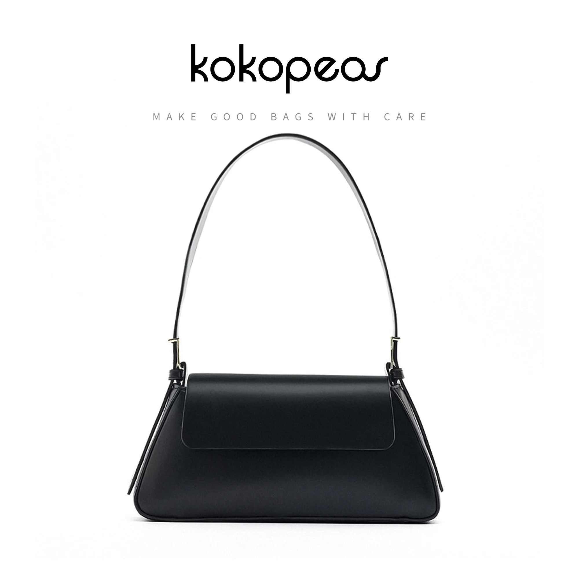 KOKOPEAS Luxury Design Elegant Women Shoulder Bags Chic Fashion Phone Purses Female Small Tote Hobo Bag Soft Leather Handbags