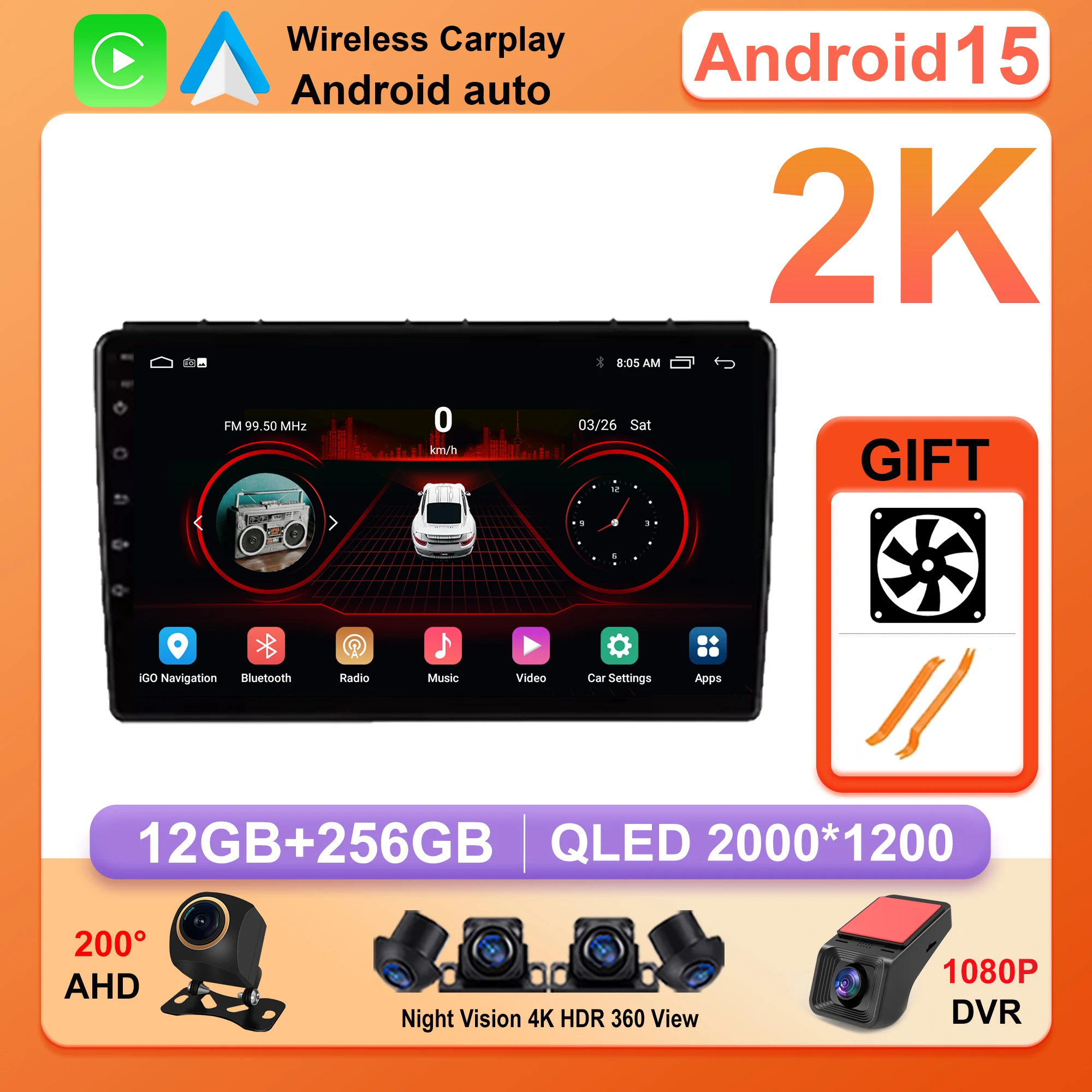 Android 15 For Alfa Romeo Giulietta 940 2013 -2023 Car DVD BT Multimedia Video Player GPs Navigation Radio stereo Carplay 5G