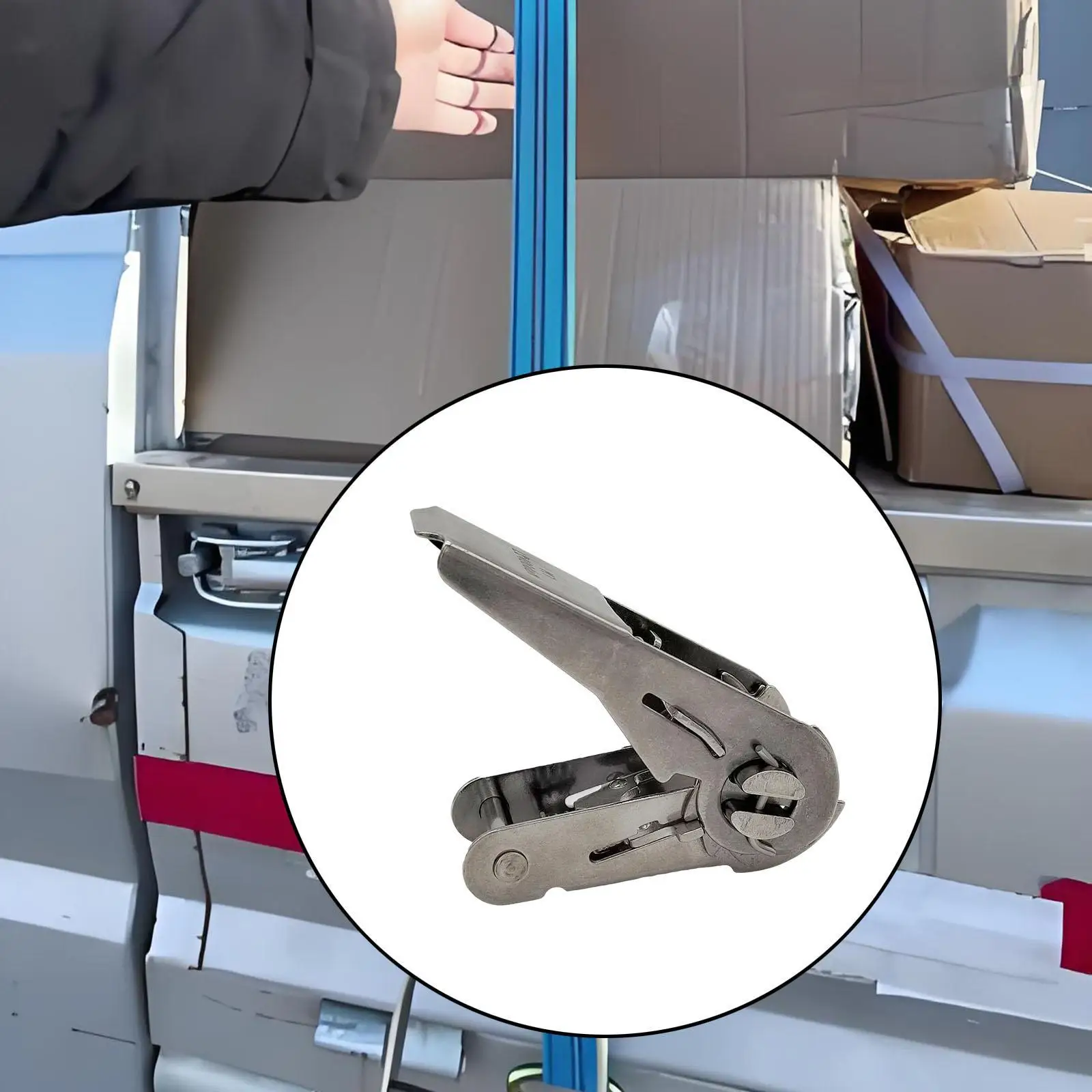 

Пряжка с храповым механизмом, прочная для 1-дюймового ремня для автомобилей, грузовиков, лодок