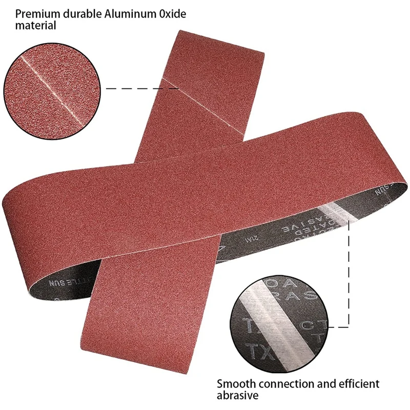 Alumina lixar cinto, adequado para lixar madeira