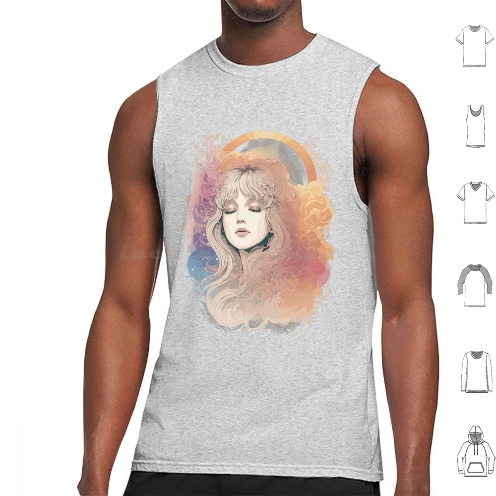 Tank Tops Print Cotton Band Music Vintage Design Classic Music Legends Stevie Nicks Lindsey Buckingham And Roll Iconic